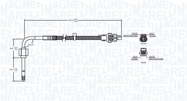 Magneti Marelli Sensor uitlaatgastemperatuur 172000179010