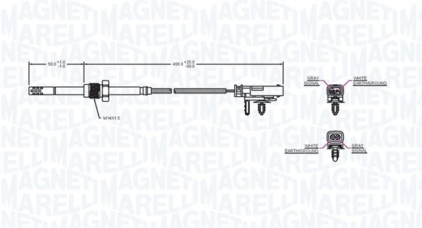 Magneti Marelli Sensor uitlaatgastemperatuur 172000183010