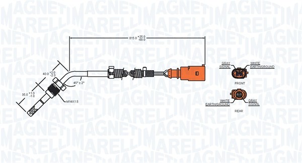 Magneti Marelli Sensor uitlaatgastemperatuur 172000191010