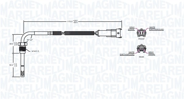 Magneti Marelli Sensor uitlaatgastemperatuur 172000239010