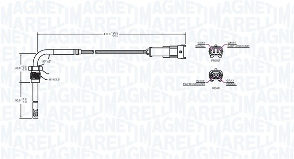 Magneti Marelli Sensor uitlaatgastemperatuur 172000243010
