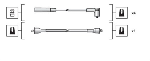 Bougiekabelset Magneti Marelli 941318111023