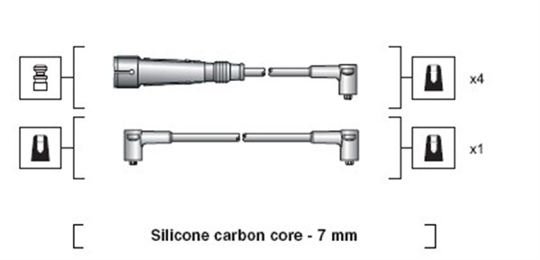 Bougiekabelset Magneti Marelli 941318111040