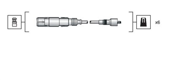 Bougiekabelset Magneti Marelli 941318111043