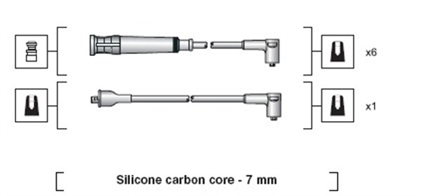 Bougiekabelset Magneti Marelli 941318111044