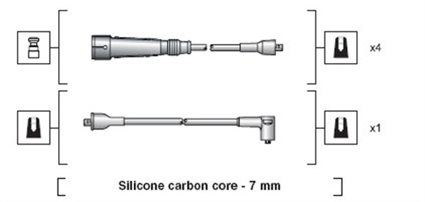 Bougiekabelset Magneti Marelli 941318111112