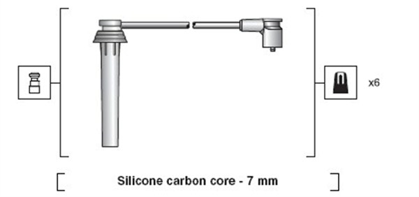 Bougiekabelset Magneti Marelli 941318111133