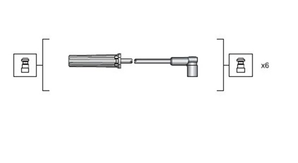 Bougiekabelset Magneti Marelli 941318111143