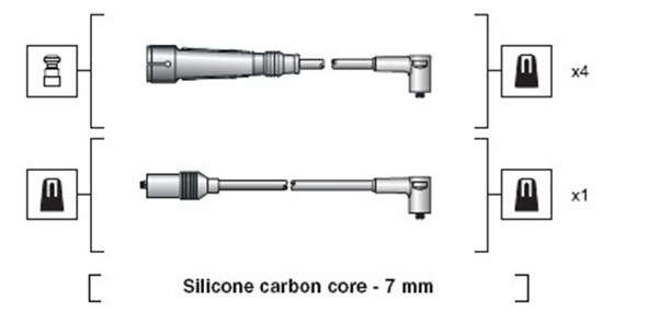 Bougiekabelset Magneti Marelli 941318111157