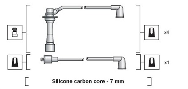 Bougiekabelset Magneti Marelli 941318111178