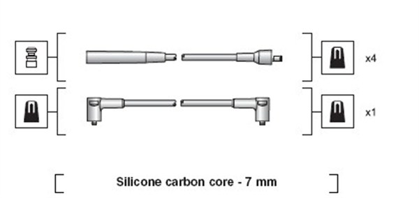 Bougiekabelset Magneti Marelli 941318111251