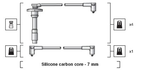 Bougiekabelset Magneti Marelli 941318111264