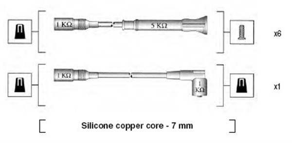 Bougiekabelset Magneti Marelli 941075180556