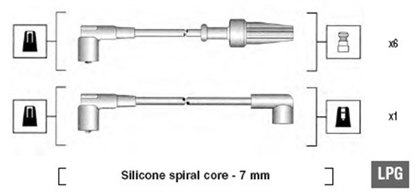 Bougiekabelset Magneti Marelli 941085210571