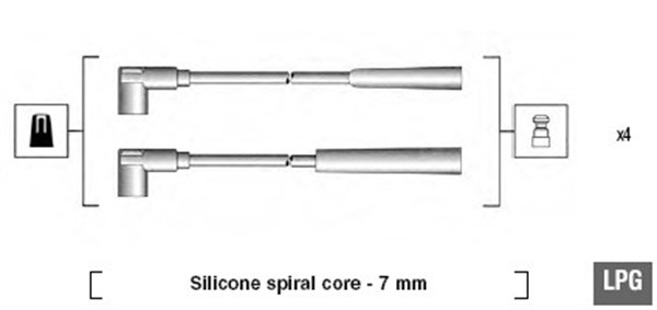 Bougiekabelset Magneti Marelli 941095100582