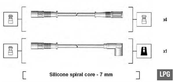 Bougiekabelset Magneti Marelli 941095610601