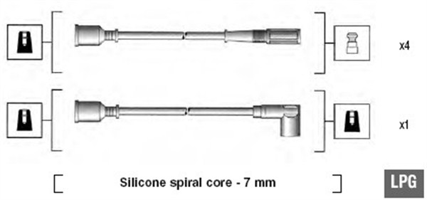 Bougiekabelset Magneti Marelli 941105080635