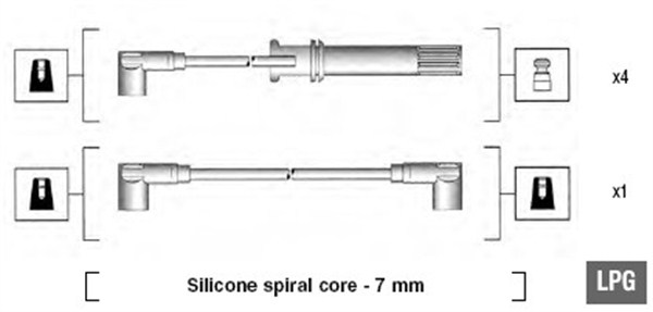 Bougiekabelset Magneti Marelli 941105210644