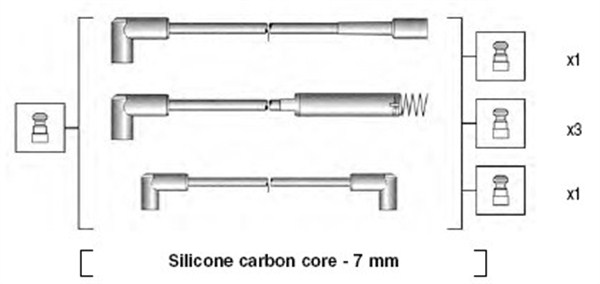 Bougiekabelset Magneti Marelli 941125180672