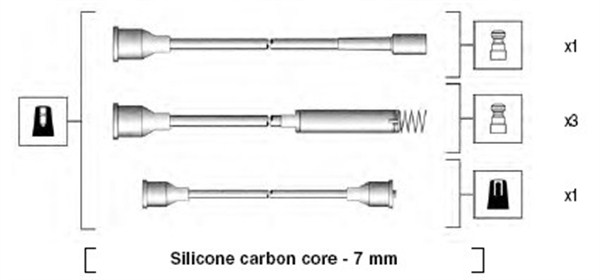 Bougiekabelset Magneti Marelli 941125250677