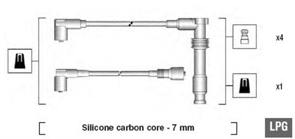 Bougiekabelset Magneti Marelli 941125290681