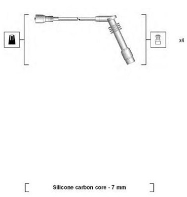 Bougiekabelset Magneti Marelli 941125400690