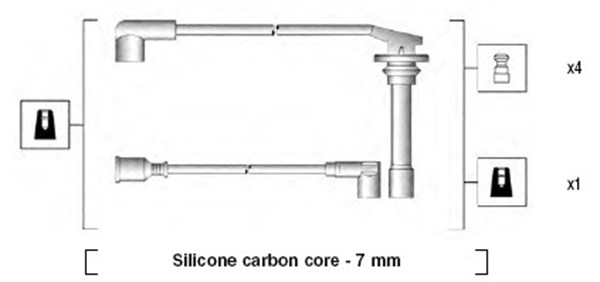 Bougiekabelset Magneti Marelli 941275010862