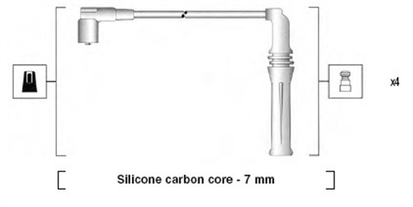 Bougiekabelset Magneti Marelli 941365040927