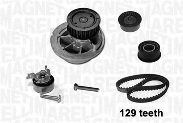 Distributieriem kit inclusief waterpomp Magneti Marelli 341405720003