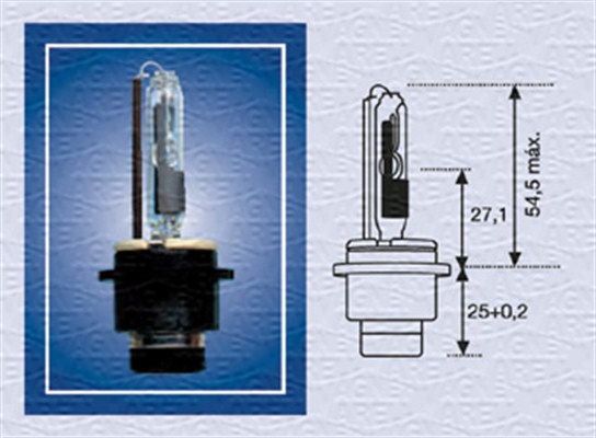 Gloeilamp, verstraler Magneti Marelli 002542100000