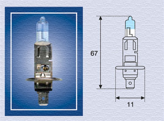 Gloeilamp, mistlamp Magneti Marelli 002587100000