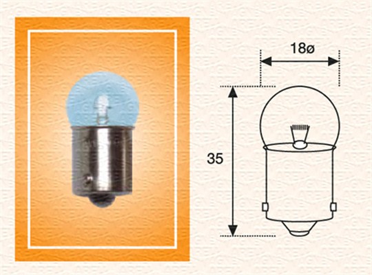 Gloeilamp, interieurverlichting Magneti Marelli 004009100000