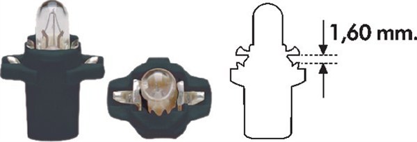 Gloeilamp, instrumentenverlichting Magneti Marelli 003733100000