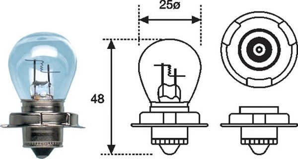 Gloeilamp, verstraler Magneti Marelli 002588300000