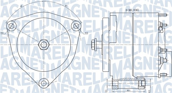 Alternator/Dynamo Magneti Marelli 063731035010