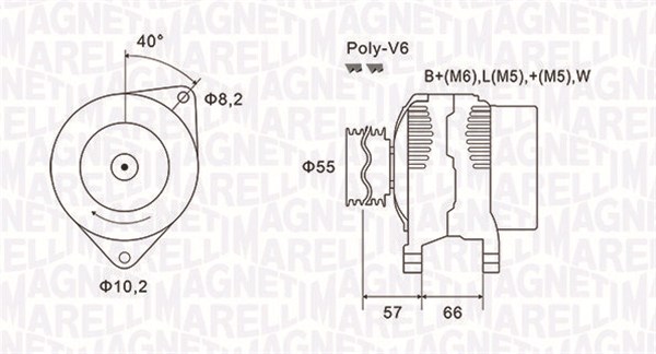 Alternator/Dynamo Magneti Marelli 063731036010