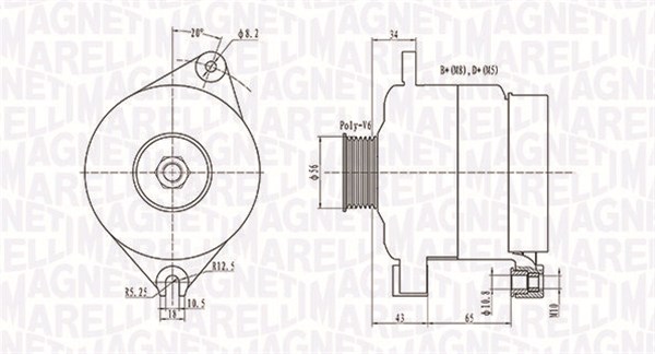 Alternator/Dynamo Magneti Marelli 063731086010