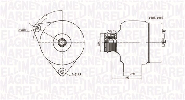 Alternator/Dynamo Magneti Marelli 063731090010