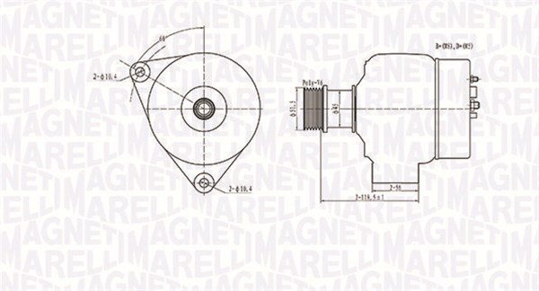 Alternator/Dynamo Magneti Marelli 063731138010