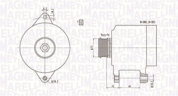 Alternator/Dynamo Magneti Marelli 063731157010