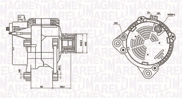 Alternator/Dynamo Magneti Marelli 063731260010