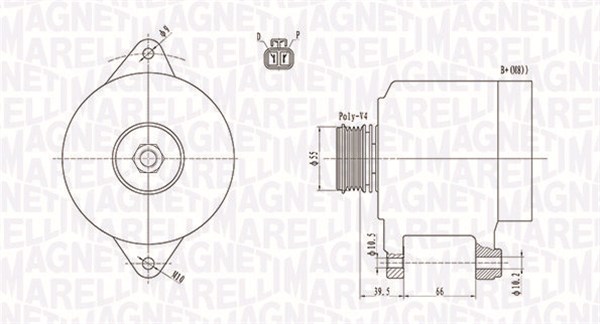 Alternator/Dynamo Magneti Marelli 063731409010