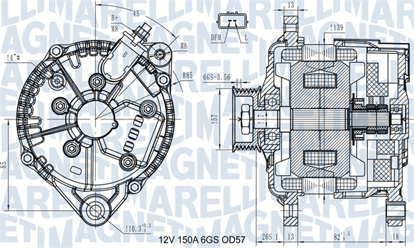 Alternator/Dynamo Magneti Marelli 063731430110