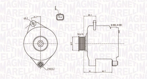 Alternator/Dynamo Magneti Marelli 063731444010