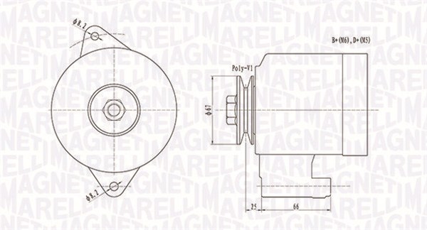 Alternator/Dynamo Magneti Marelli 063731472010