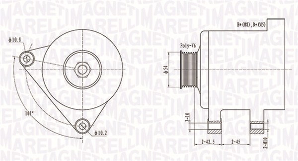 Alternator/Dynamo Magneti Marelli 063731509010