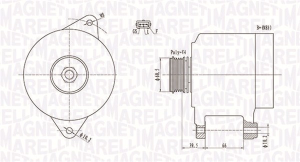 Alternator/Dynamo Magneti Marelli 063731522010