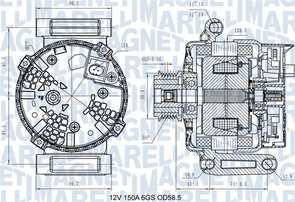 Alternator/Dynamo Magneti Marelli 063731546110