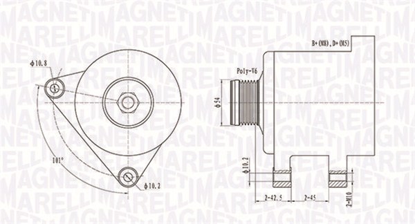 Alternator/Dynamo Magneti Marelli 063731553010