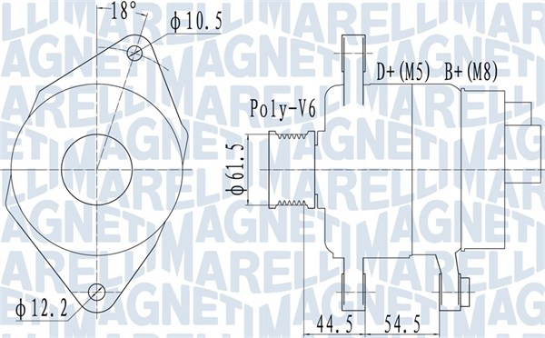 Alternator/Dynamo Magneti Marelli 063731558010